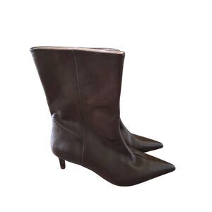 Seychelles Game changer Brown Leather Boots Kitten Heel Pointed Toe Size 10 NEW